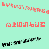 自考商业组织与过程图片